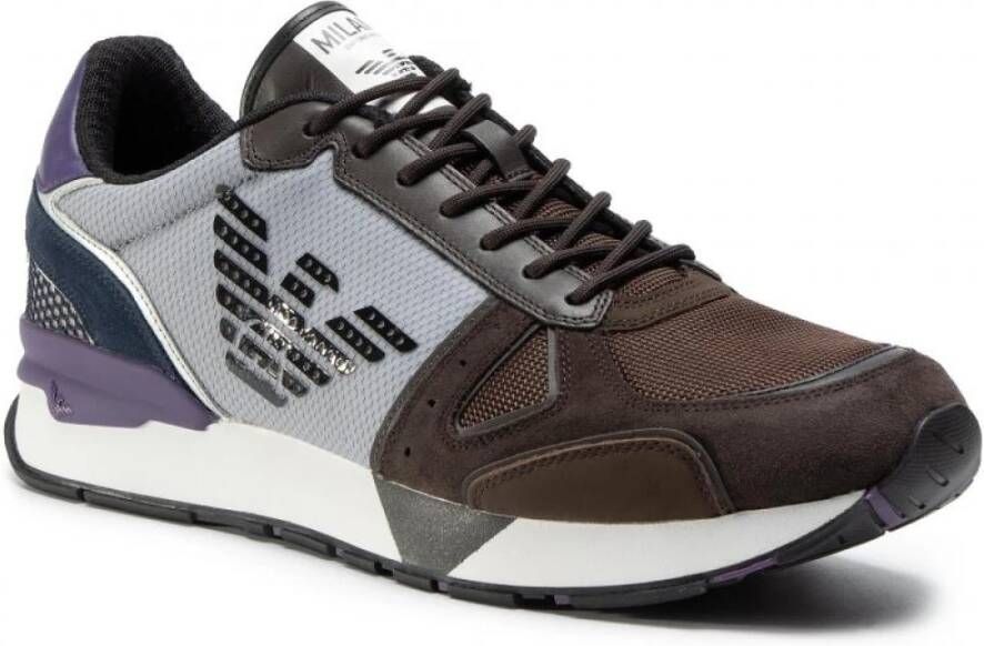 Emporio Armani Grijs en Bruin X4X289Xm499 Gray Heren