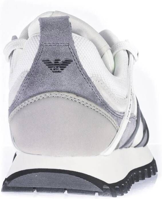 Emporio Armani Grijs en Witte Sneakers