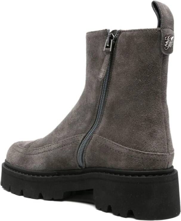 Emporio Armani Grijze Capsule Laarzen met 4cm Hak