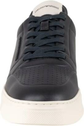 Emporio Armani Heren Sneakers Stijlvol en Trendy Blue Heren