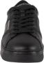 Emporio Armani Zwarte Leren Sneakers met Anatomische Rubberen Zool Black Heren - Thumbnail 3