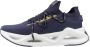 Emporio Armani EA7 Blauwe Infinity Sneaker met Gouden Logo Blue Heren - Thumbnail 7