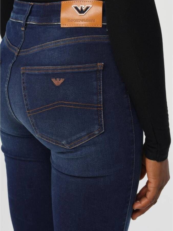 Emporio Armani Klassieke Blauwe Bootcut Jeans voor Vrouwen