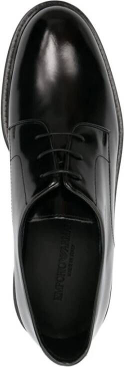 Emporio Armani Klassieke Derby Schoenen voor Mannen Black Heren