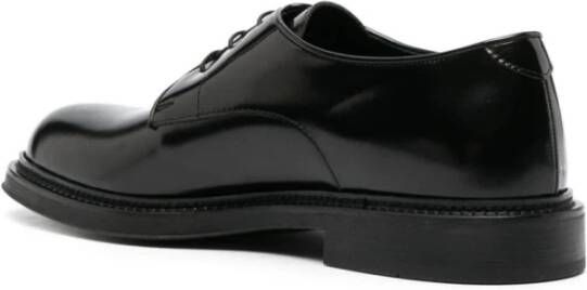 Emporio Armani Klassieke Derby Schoenen voor Mannen Black Heren
