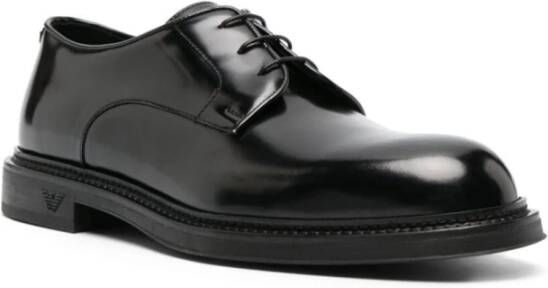 Emporio Armani Klassieke Derby Schoenen voor Mannen Black Heren
