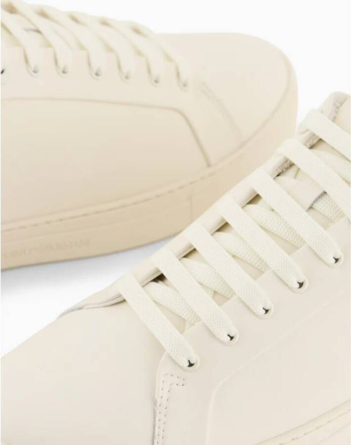 Emporio Armani Lace-Up Cowhide Sneakers