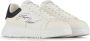 Emporio Armani Leren Sneakers met Geribbelde Rubberen Zool White Heren - Thumbnail 2