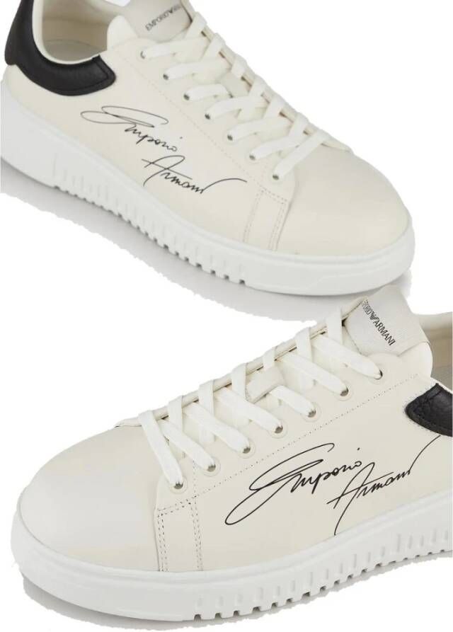 Emporio Armani Lage Sneakers White Heren