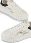 Emporio Armani Leren Sneakers met Geribbelde Rubberen Zool White Heren - Thumbnail 3