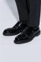Emporio Armani Leren schoenen Black Heren - Thumbnail 2