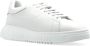 Emporio Armani Witte Leren Sneakers Logodetail Rubberen Zool White Dames - Thumbnail 8