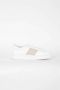 Emporio Armani Leren Sneakers met Rubberen Zool White Heren - Thumbnail 4
