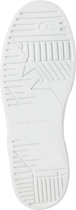 Emporio Armani Leren Sneakers met Vetersluiting