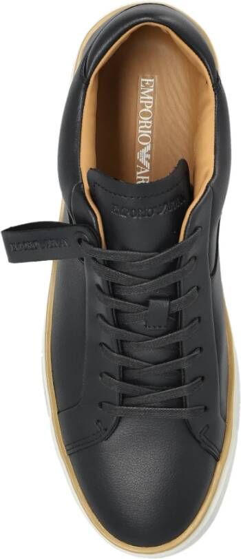 Emporio Armani Leren sportschoenen