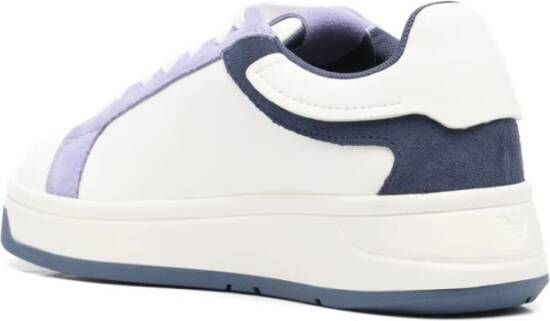 Emporio Armani Lila Sneakers met Dikke Rubberen Zool