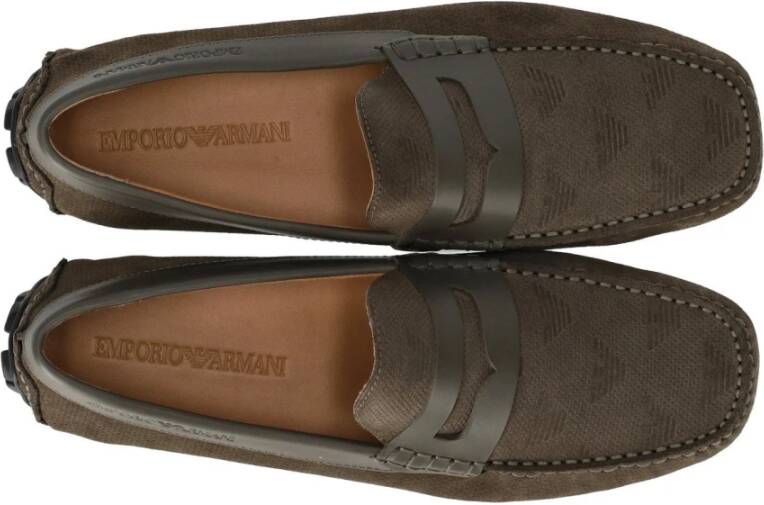 Emporio Armani Loafers Brown Heren