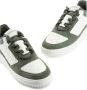 Emporio Armani Logo-Debossed Panelled Sneakers Groen Heren - Thumbnail 4