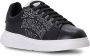 Emporio Armani Jet Black Logo-Print Sneakers Black Heren - Thumbnail 2