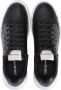 Emporio Armani Jet Black Logo-Print Sneakers Black Heren - Thumbnail 4