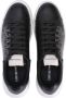 Emporio Armani Jet Black Logo-Print Sneakers Black Heren - Thumbnail 4