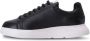 Emporio Armani Jet Black Logo-Print Sneakers Black Heren - Thumbnail 5