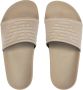 Emporio Armani Logo PVC Muiltjes Platte Schoenen Beige Dames - Thumbnail 3