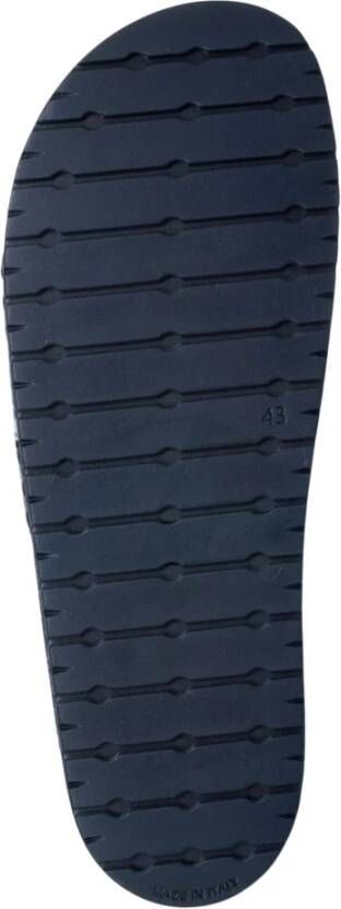 Emporio Armani Iconische Logo Sliders voor Mannen Blue Heren