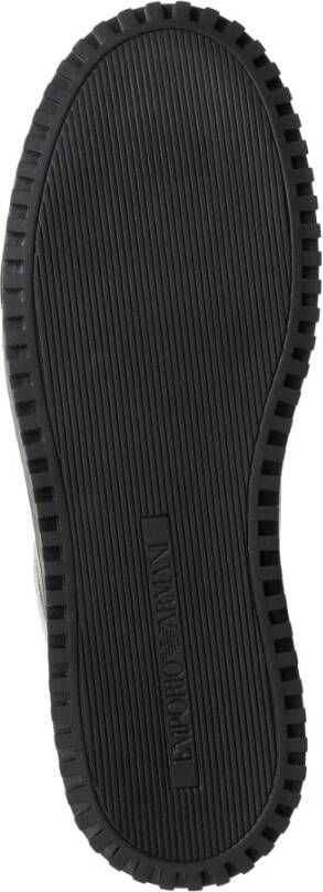 Emporio Armani Multicolor Vetersluiting Sneakers Black Heren