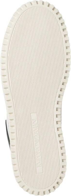 Emporio Armani Multicolor Vetersluiting Sneakers White Heren
