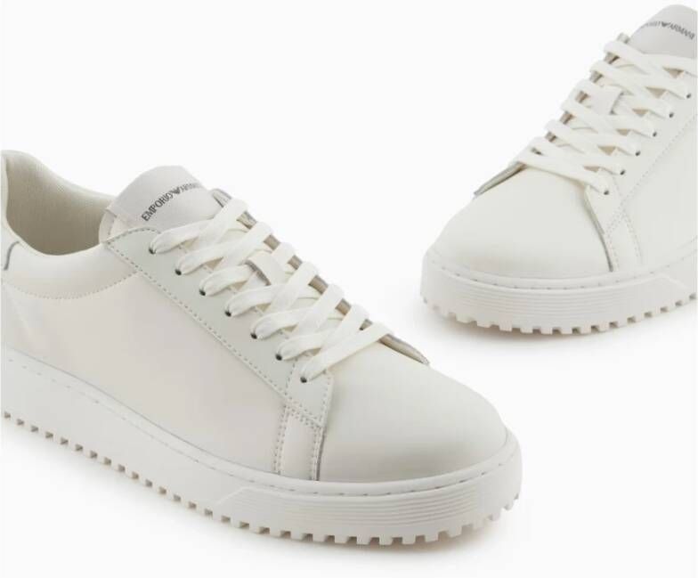 Emporio Armani Off White Sneakers voor Heren White Heren