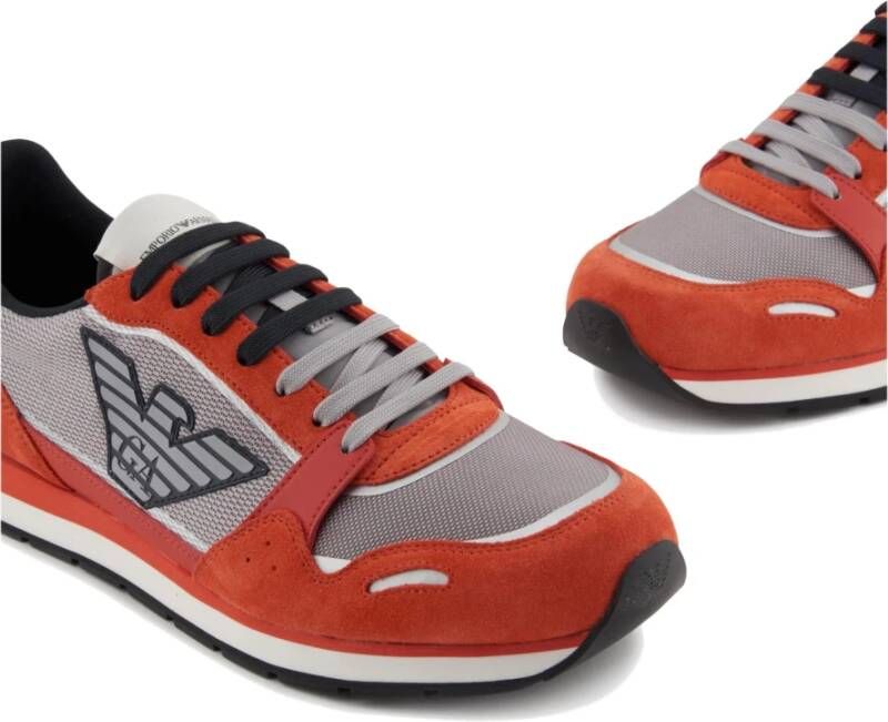 Emporio Armani Oranje Lage Sneakers X4X537Xn730U550