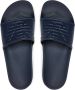 Emporio Armani Platte PVC Logo Muiltjes Blauw Blue Dames - Thumbnail 3