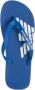 Emporio Armani Platte PVC Logo Tongs Blue Heren - Thumbnail 3