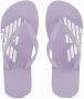 Emporio Armani Platte PVC Logo Tongs Les Violets Purple Dames - Thumbnail 3