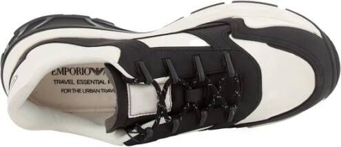 Emporio Armani Rubbered Pu+Nylo Nero Sneakers