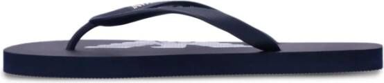 Emporio Armani Rubberen Flip-flops Xvqs08Xn746 Design Blue Heren