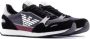 Giorgio Armani Zwarte casual textielen sneakers voor heren Black Heren - Thumbnail 5