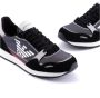 Giorgio Armani Zwarte casual textielen sneakers voor heren Black Heren - Thumbnail 7