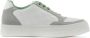 Emporio Armani Stijlvolle Leren Sneakers voor Heren White Heren - Thumbnail 2