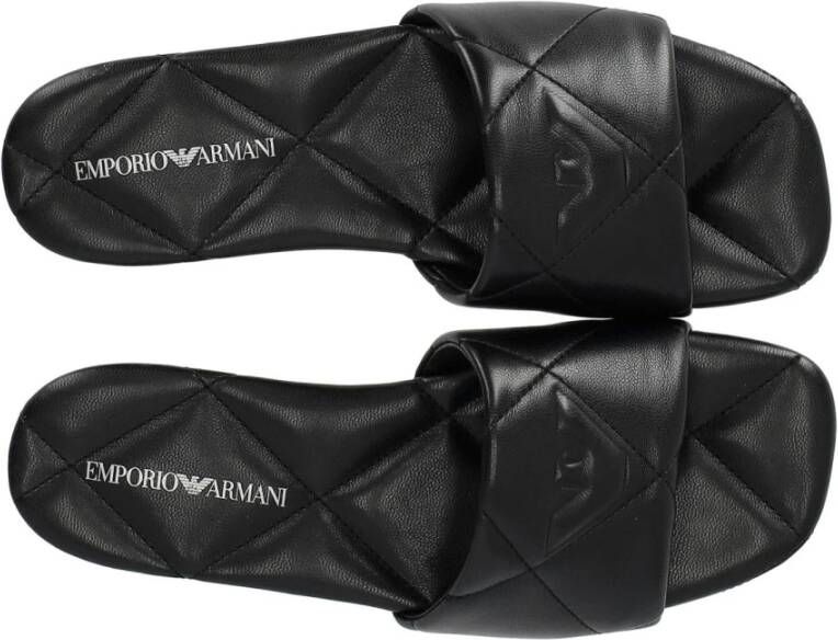 Emporio Armani Sliders Black Dames