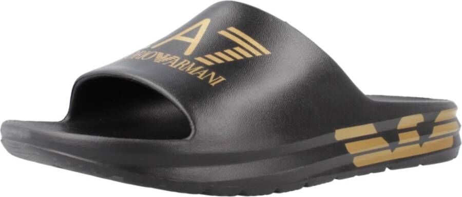 Emporio Armani Sliders Black Heren