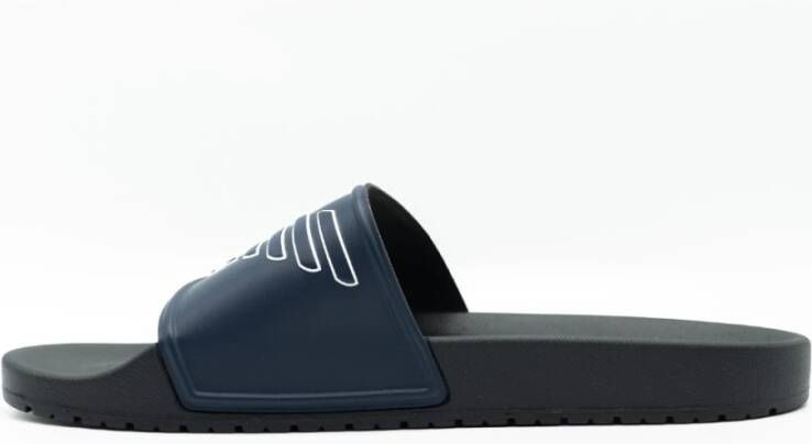 Emporio Armani Sliders Blauw Heren