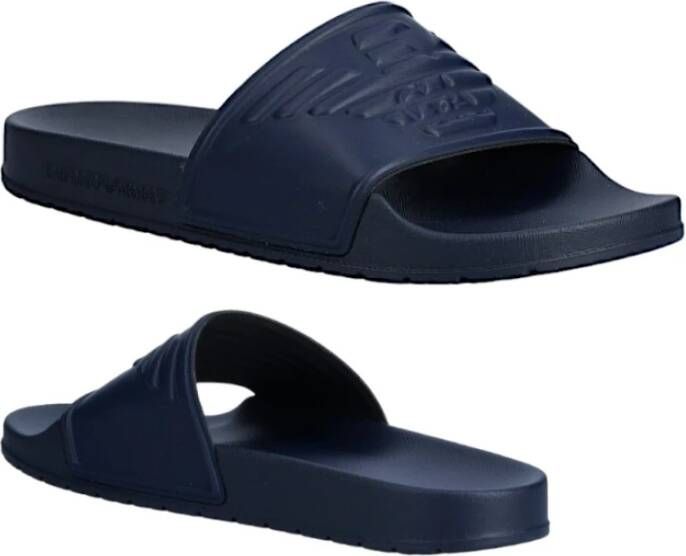 Emporio Armani Sliders Blue Heren