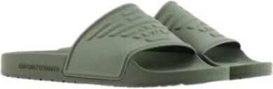 Emporio Armani Sliders Green Heren