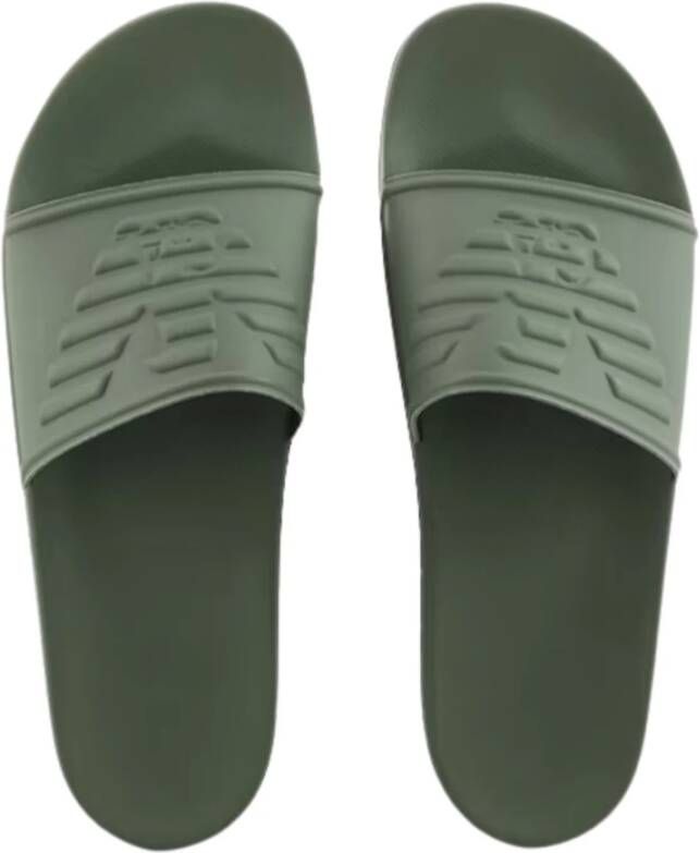 Emporio Armani Sliders Green Heren
