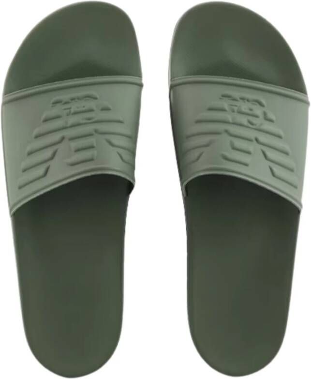 Emporio Armani Sliders Green Heren