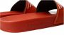 Emporio Armani PVC -muilezels met een groot logo Rood Heren - Thumbnail 5