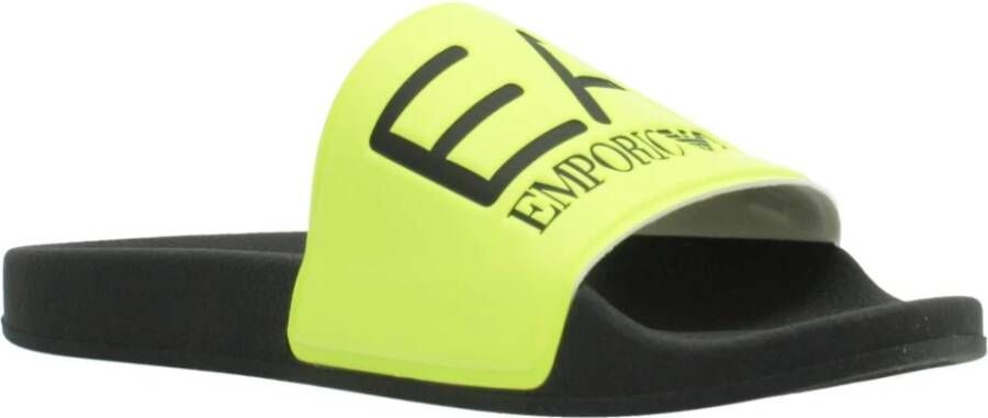 Emporio Armani Sliders Yellow Heren