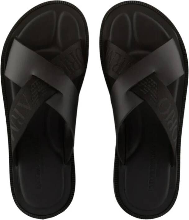 Emporio Armani Sliders Zwart Heren